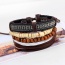 Vintage Coffee Hand-woven Design Simple Multilayer Bracelet