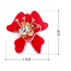 Luxury Red Waterdrop Diamond Decorated Big Flower Shape Brooch