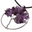 Vintage Purple Tree Shape Pendant Decorated Short Chain Necklace