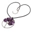 Vintage Purple Tree Shape Pendant Decorated Short Chain Necklace