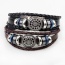 Fashion Coffee Hollow Out Round Shape Decorated Multi-layer Bracelet
