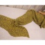 Fashion Yellow Pure Color Decorated Mermaid Shape Simple Blanket(small)