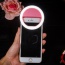 Trendy Pink Hollow Out Round Shape Design Simple Led Beauty Selfie Timer(without The Battery)