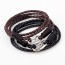 Fashion Coffee Snack Pattern Decorated Multi-layer Stainless Steel Buckle Bracelet