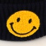 Lovely Dark Blue Smiling Face Shape Pattern Decorated Knitted Hat