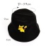 Fashion Balck Pokemon Go Pattern Decorated Bucket Hat