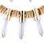 Elegant White Bullet&round Shape Pendant Decorated Jewelry Sets