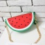 Cute Green Watermelon Shape Decorated Simple Shoulder Bag