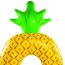Lovely Yellow Color Matching Design Pineapple Shape Swim Ring