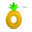 Lovely Yellow Color Matching Design Pineapple Shape Swim Ring