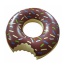 Lovely Brown Doughnut Pattern Decorated Simple Swim Ring