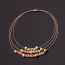 Fashion Gold Color Round Ball Decorated Pure Color Multi-layer Jewelry Sets