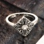Fashion Silver Color Oval Shape Diamond Decorated Arrow Shape Ring (6pcs)
