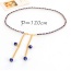 Lovely White Pearl Pendant Decorated Simple Waist Chain