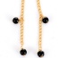 Lovely Black Pearl Pendant Decorated Simple Waist Chain