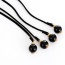 Bohemia Black Round Shape Decorated Simple Waist Chain