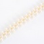 Elegant Gold Color Pearl &rase Shape Decorated Simple Belt