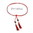 Bohemia Red Tassel &round Shape Decorated Simple Belt