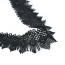 Elegant Black Pure Color Decorated Short Tassel Choker