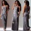 Fashion Gray Cat Pattern Decorated Simple Design Sleeveless O Neckline Dress