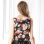 Trendy Multicolor Round Pattern Decorated Simple Design Sleeveless Garment