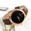 Fashion Coffee Shimmering Powder Decorated Pure Color Strap Watch