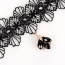 Trendy Champagne Flower Shape Pendant Decorated Hollow Out Choker
