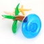 Lovely Blue Coconut Tree Shape Design Color Matching Cup Holder Household Goods