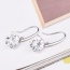 Fashion Black Round Shape Diamond Decorated Simple Design Earrings