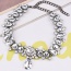 Fashion White Waterdrop Shape Diamond Decorated Short Chain Simple Necklace