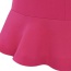 Fashion Plum Red Pure Color Design Irregular Shape Simple Skirt (without The Waistbelt)