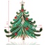 Lovely Multi-color Metal Christmas Trees Design Simple Brooch