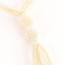 Elegant White Tassel Pendant Decorated Double Layer Necklace