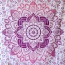 Fashion Purple Regular Geometric Pattern Decorated Square Yoga Mat&shawl