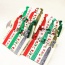 Sweet Multi-color Christmas Series Pattern Decorated Knot Hair Band (5pcs)