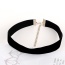 Sweet Black Pure Color Decorated Simple Design Choker