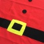 Lovely Red Square Shape Hasp Decorated Color Matching Simple Apron