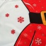 Lovely Red+white Snowflake Pattern Decorated Color Matching Simple Apron