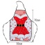 Lovely Red+white Snowflake Pattern Decorated Color Matching Simple Apron