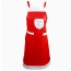 Lovely Red Father Christmas Pattern Decorated Color Matching Simple Apron