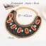 Fashion Gun Black Rhombus Shape Beads Decorated Simple Collar Necklace