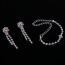 Fashion Silver Color Tassel Pendant Decorated Hollow Out Design Jewelry Sets