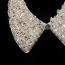 Elegant White Paillette Decorated Short Chain Collar Necklace