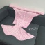 Fashion Pink Flower Pattern Decorated Pure Color Mermaid Shape Blanket