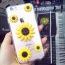 Cute Yellow Sunflower&smiling Face Decorated Transparent Iphone7plus Case