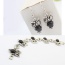 Vintage Black Owl Shape Pendant Decorated Simple Jewelry Sets