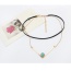 Fashion Gold Color +green Round Shape Decorated Double Layer Simple Choker