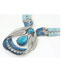 Personality Light Blue Whatershape Diamond Decorated Hollow Out Jewelry Sets