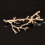 Elegant Gold Color Pure Color Decorated Branches Shape Design Hair Clip