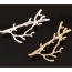 Elegant Silver Color Pure Color Decorated Branches Shape Design Hair Clip